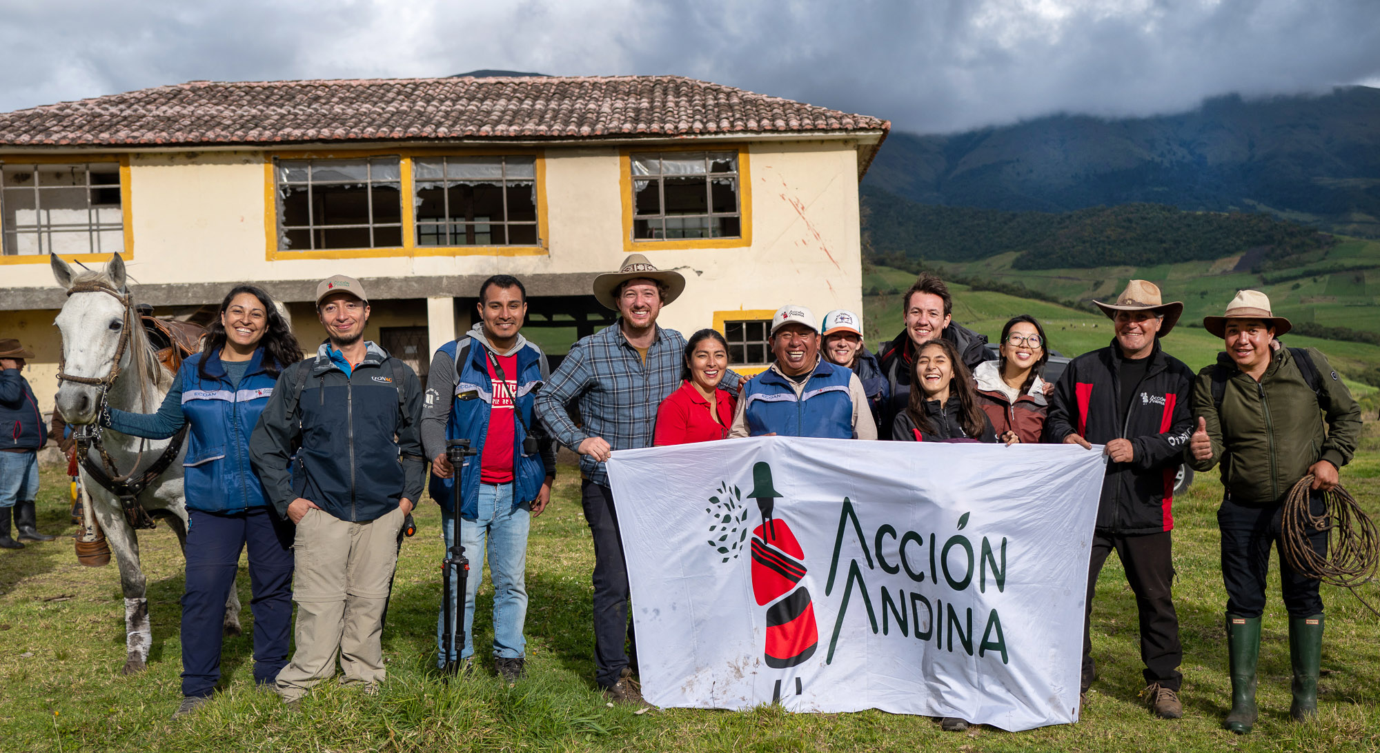Reforestation campaign with Acción Andina in Ecuador, 2023.